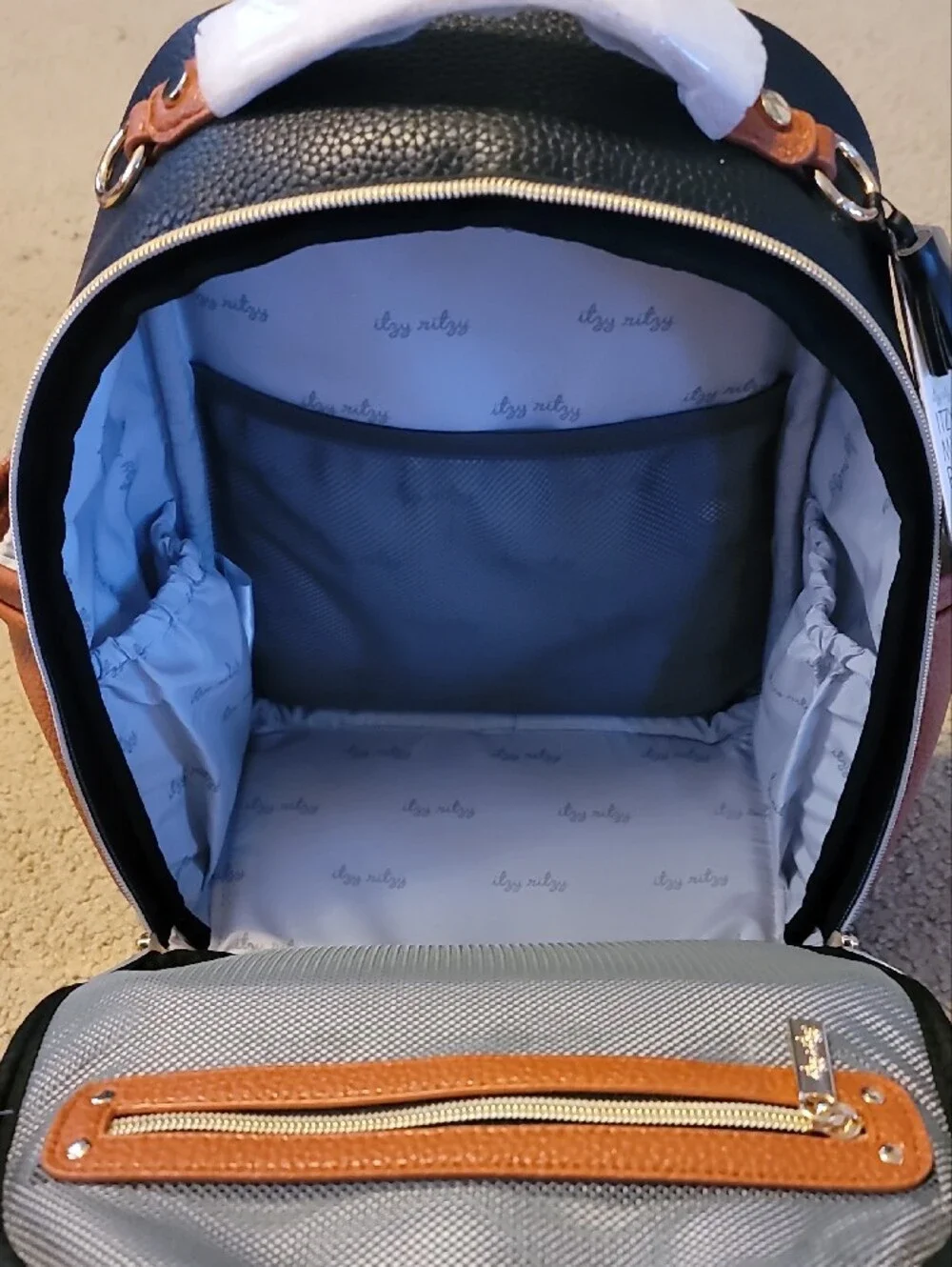 NWT Itzy Ritzy Mini Backpack Coffee & Cream